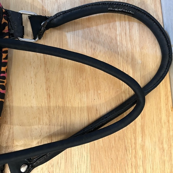 Betseyville by Betsy Johnson Leopard Print Shoulder Bag with Pink Accents - Picture 7 of 16